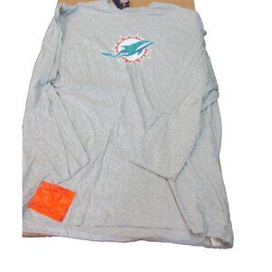 Fanatics Miami Dolphins Holland NFL Long Sleeve T-Shirt 3XL Gray New!!!